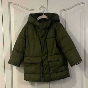 GAP Kids Olive Green Puffer Coat